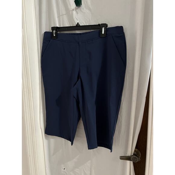 Coolibar Other - Coolibar Blue Swim Capri Pants Sz M Upf 50 Beachwear Resort Pockets
